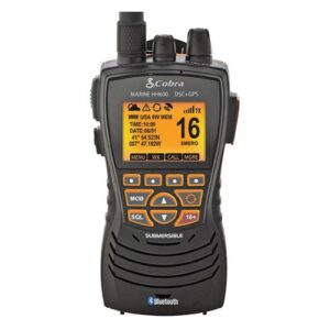 Cobra MR HH600B Handheld Floating Marine VHF Radio with DSC and Internal GPS